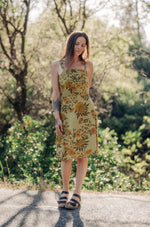 Uriah Dress in Mustard Marigold Linen