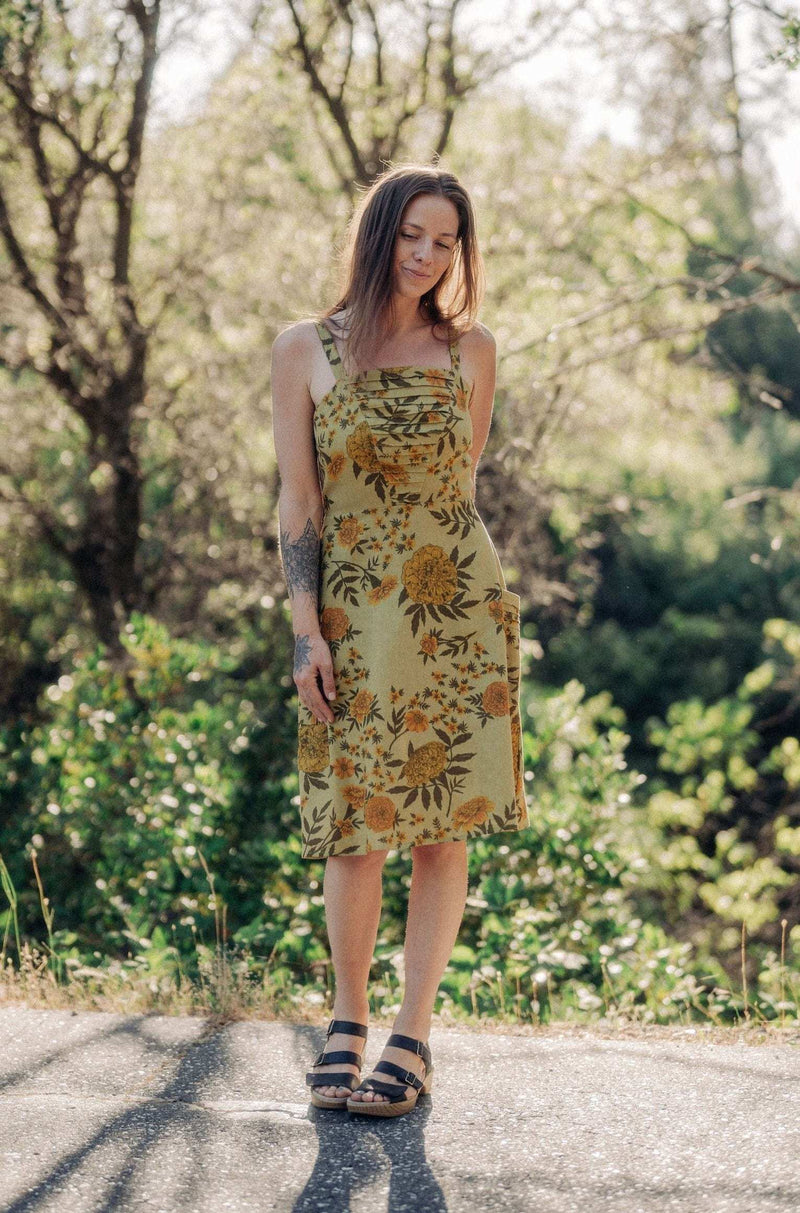 Uriah Dress in Mustard Marigold Linen 2XL Uriah Dress in Mustard Marigold Linen 2XL