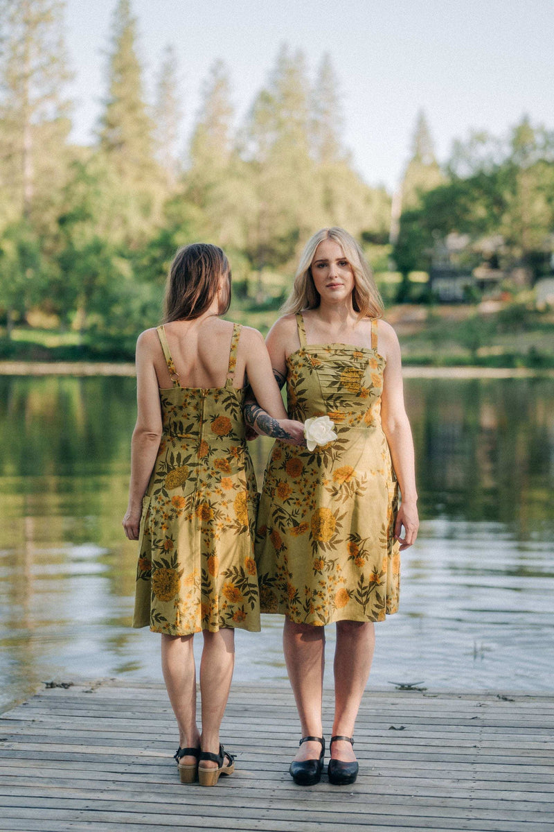 Uriah Dress in Mustard Marigold Linen 2XL Uriah Dress in Mustard Marigold Linen 2XL