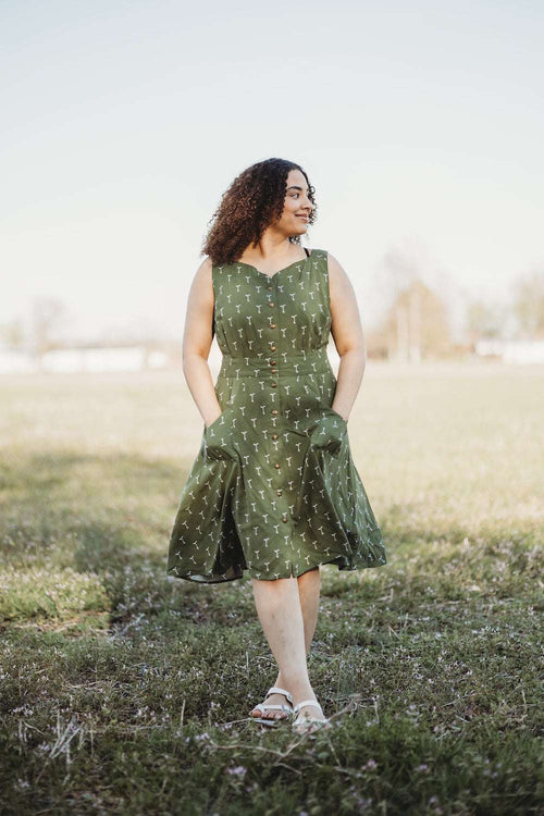 Sheet Dress in Green Sprout