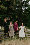 Prairie Dress in Merlot Challis