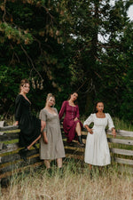 Prairie Dress in Merlot Challis