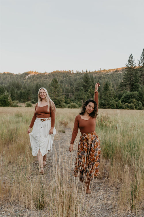 Trices Skirt in Cotton Chickens