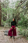 Rue Pants in Merlot Challis