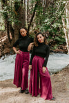 Wavy top in Black Cotton Knit