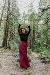 Rue Pants in Merlot Challis