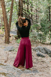 Wavy top in Black Cotton Knit