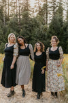 Elizabeth Top in Black on Tarot Cotton