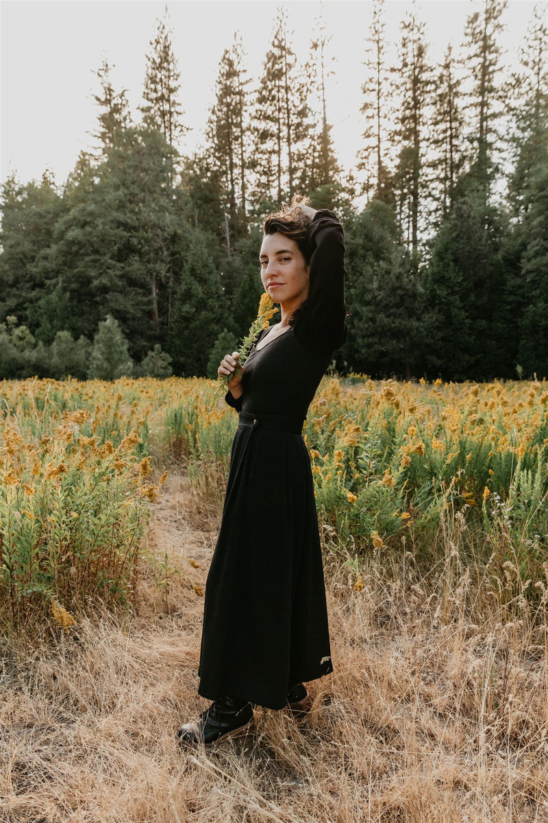 Elizabeth Top in Black on Black