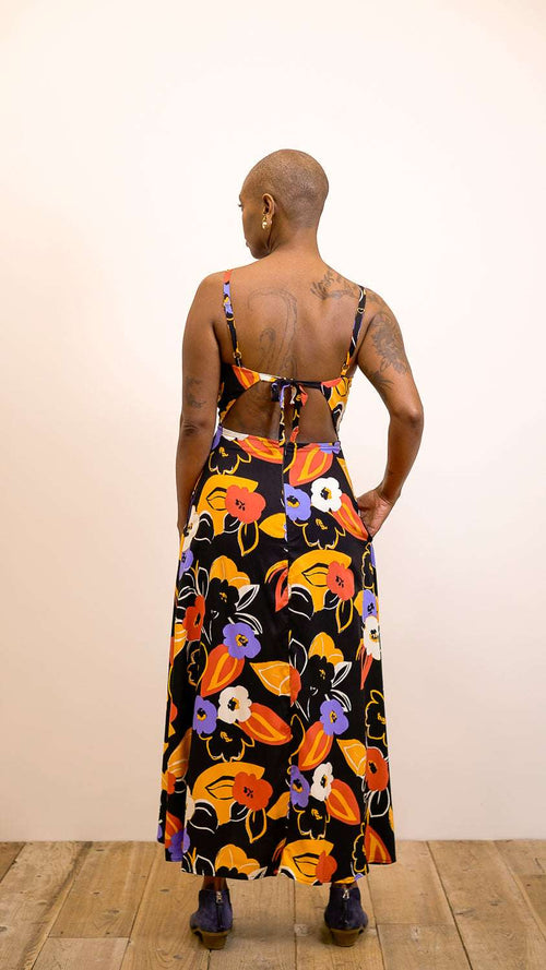 Meadow Dress in Abstract Floral