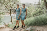 Dyed Blue Slinky Dresses