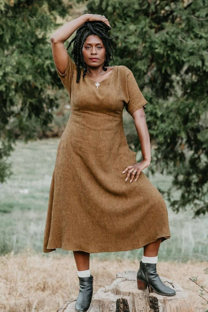 ruffled maxi dress Darylyn Tiered Ruffle Maxi Dress Sage