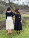 Trices Skirt in Textured Oat Linen