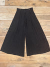 Rue Pants in Black Linen PinStripe