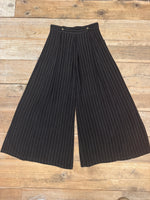 Rue Pants in Black Linen PinStripe