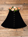 Bae Skirt in Black Challis