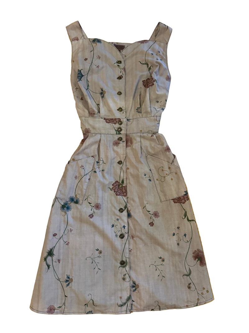 bed sheet maxi dress Sheet Dress in One of a Kind in Large Large / Floral Bouquet