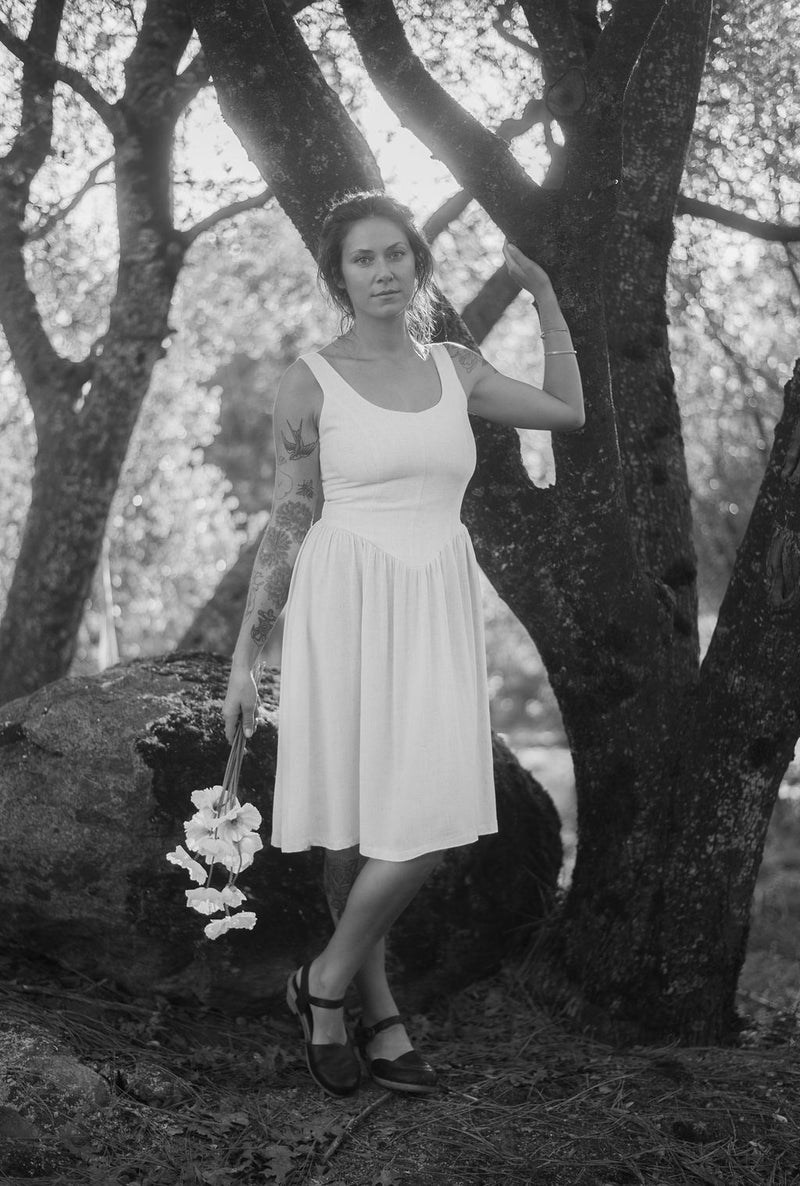 Agnes dress in Oat Linen