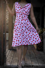 Sheet Dress in Strawberry Cotton