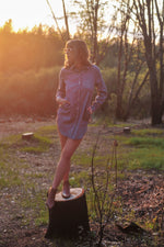 Cora Cover Up in Heatherd Stone Linen