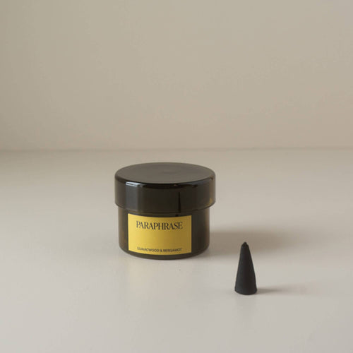 Guiacwood & Bergamot Incense Cones