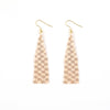 Delica Checkerboard Fringe Earrings