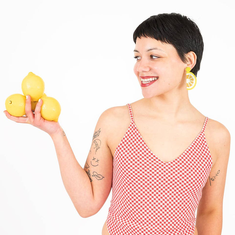 Lemon Slice Post Earrings