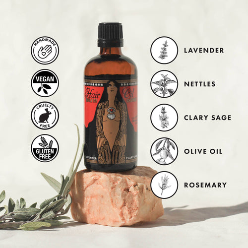 Lavender and Clary Sage Hair Oil 3.4oz