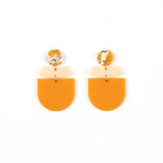 Short Shape Stack Post Earrings