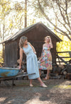 Brigid Jumper in BB Blue Texture Cotton