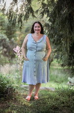 Sheet Dress in BB Blue Texture Cotton