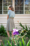 Dolman Top in BB Blue Texture Cotton