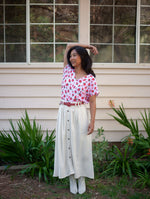 Dolman Top in Strawberry Cotton