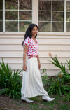 Dolman Top in Strawberry Cotton
