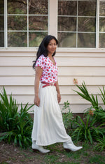 Dolman Top in Strawberry Cotton