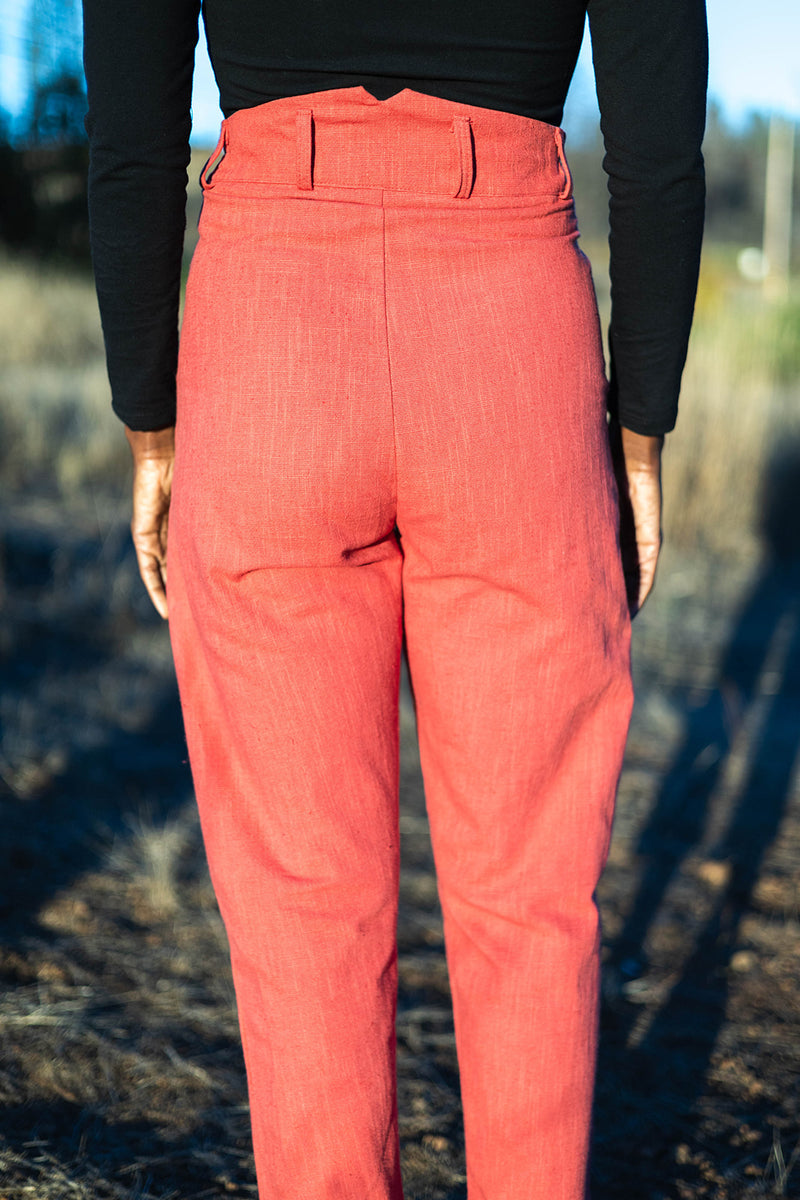 Perfect Pant in Red Sherbert Canvas