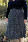 Trices Skirt in Black Floral