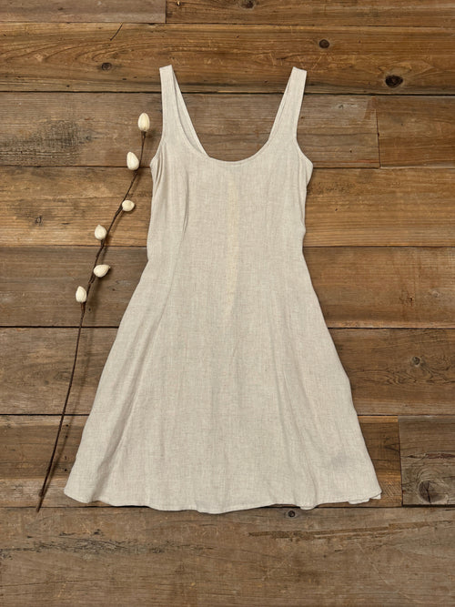 Field Day Dress Delana Dress in Oat Linen