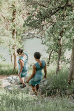 Field Day Dress Dyed Blue Slinky Dresses