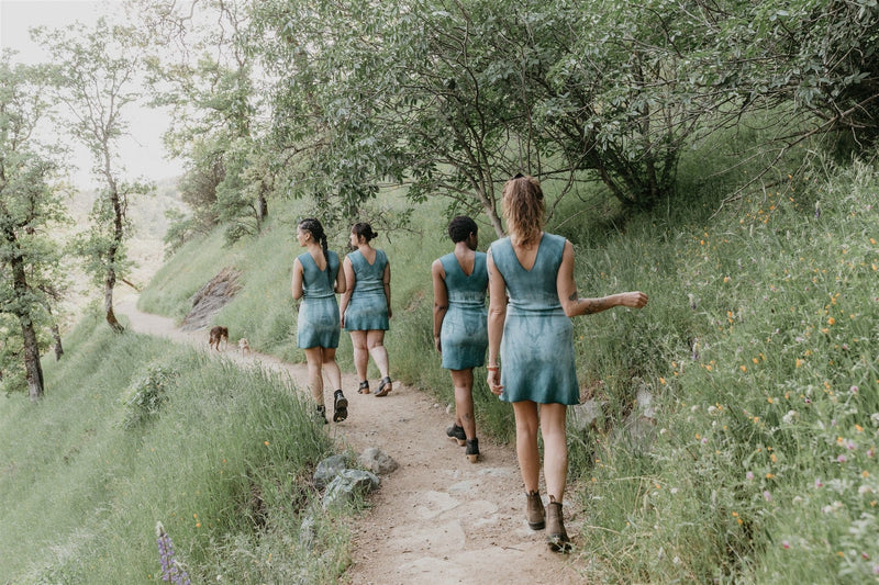 blue slinky dress Dyed Blue Slinky Dresses Field Day