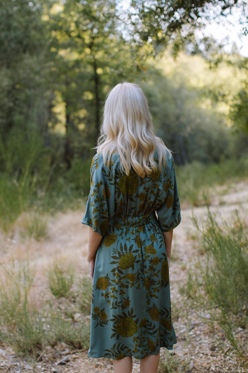 Field Day Dress Finley Dress in Slate Marigold