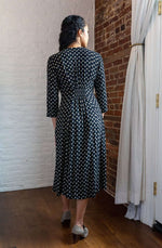 Field Day Dress Fiona Dress in Black Floral Crepe