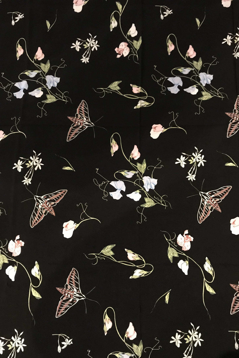 Field Day Fabric Sweet Pea Rayon Challis Fabric by the Yard