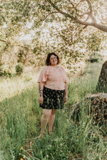 Rah Rah Skirt in Dark Floral