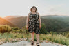 Juniper Dress in Black Woodland Wonder