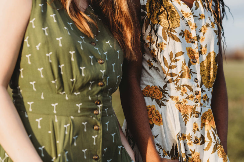 Sheet Dress in Green Sprout