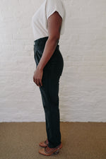 Long Perfect Pant in Black Velvet