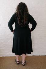 Simone Dress in Black Knit