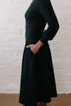 Simone Dress in Black Knit