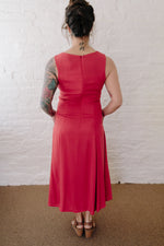 Lori Dress in Coral Challis